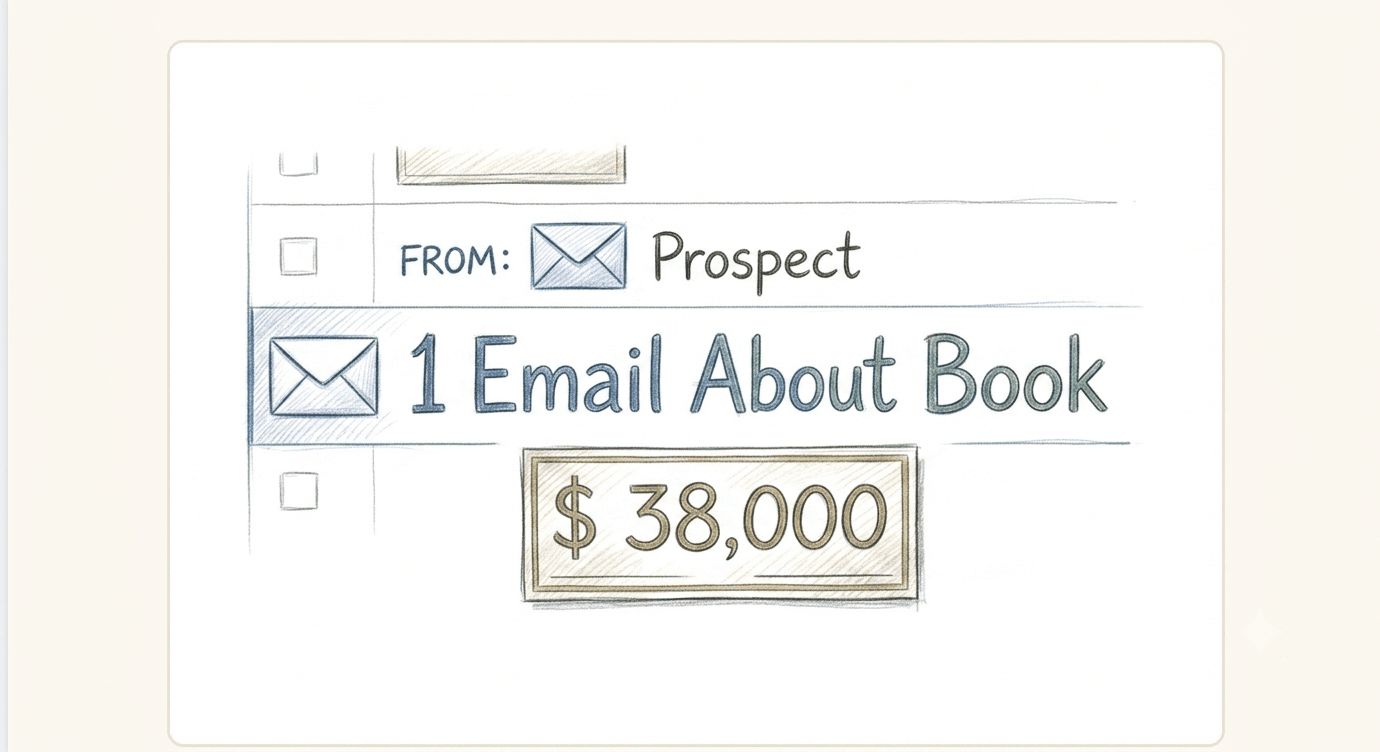 1 Email About Book Brought John Phillippe $38,000 From 1 Client