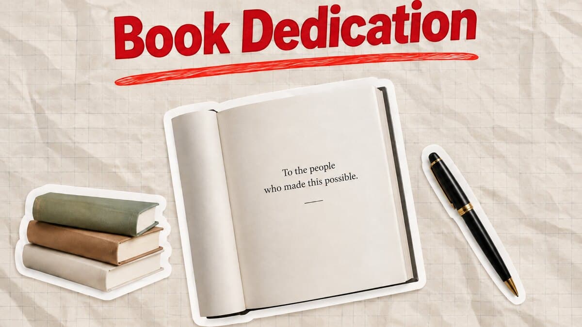 Writing: Book Dedication Examples That Age Well (Plus the Rules)