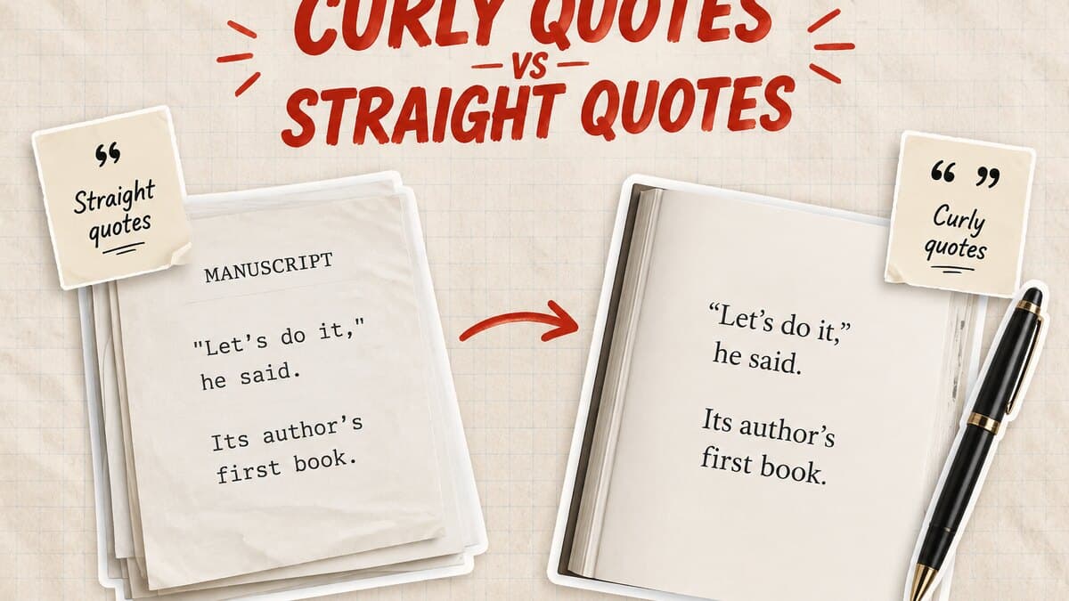 Book Formatting: Curly Quotes vs Straight Quotes: Why Your Book Looks Self-Published