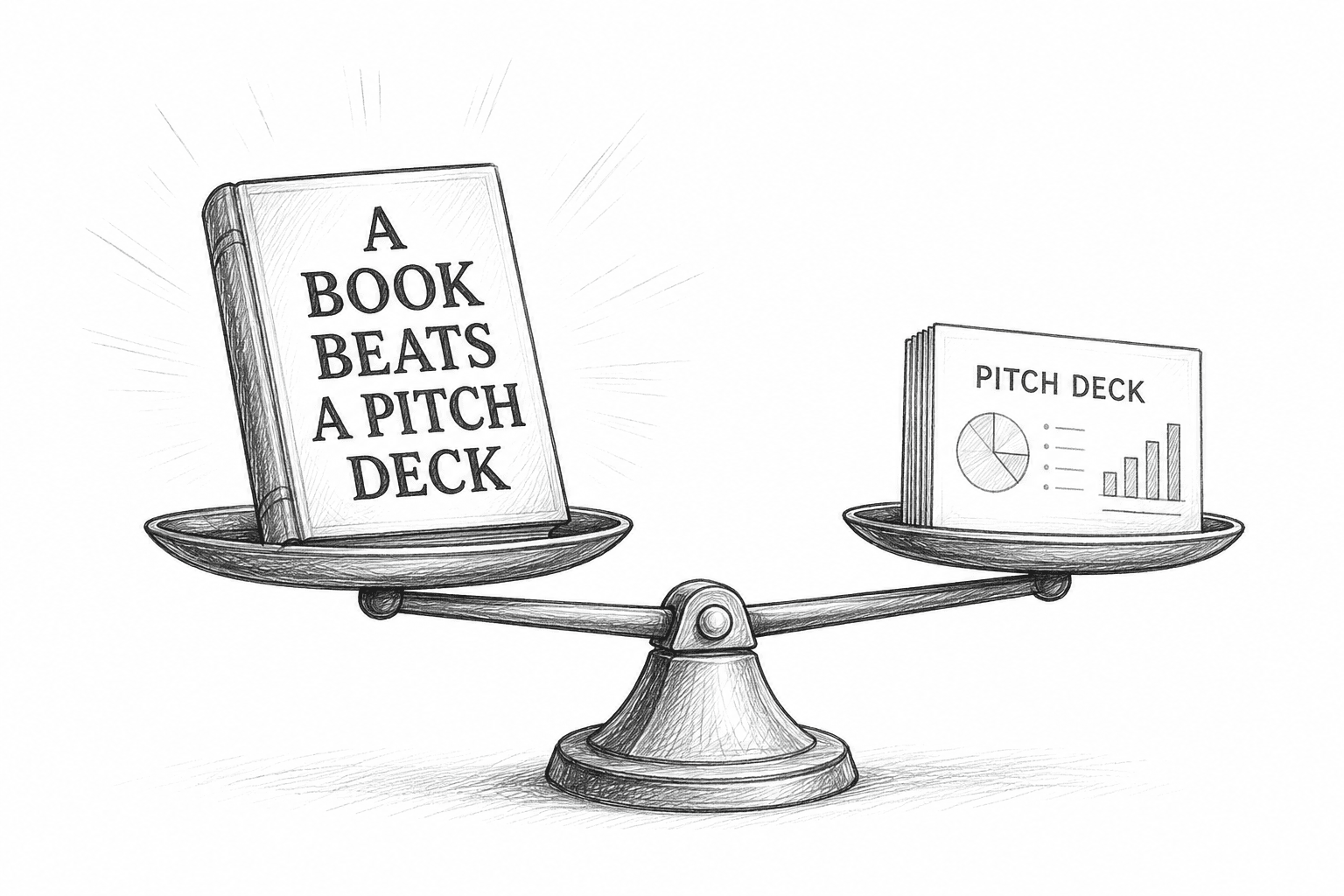A Book Beats a Pitch Deck