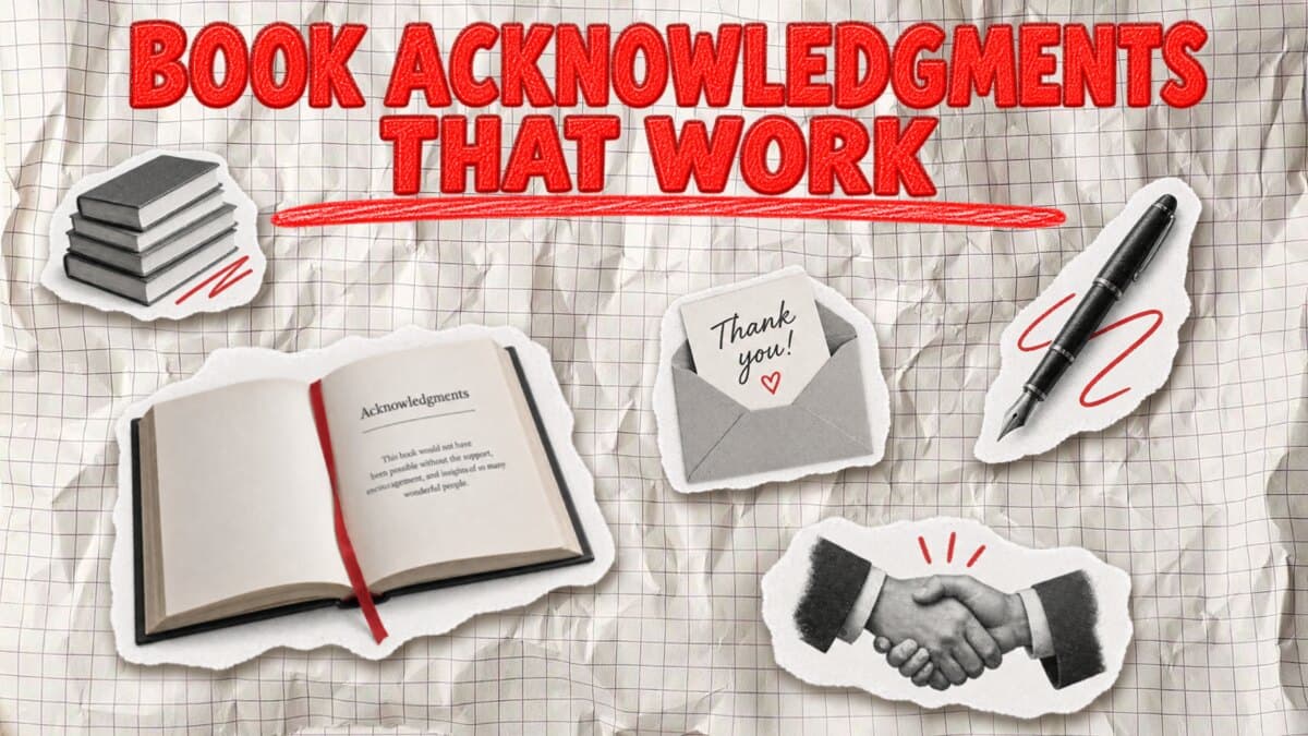 Books Acknowledgments Examples: From Funny to Professional + Template