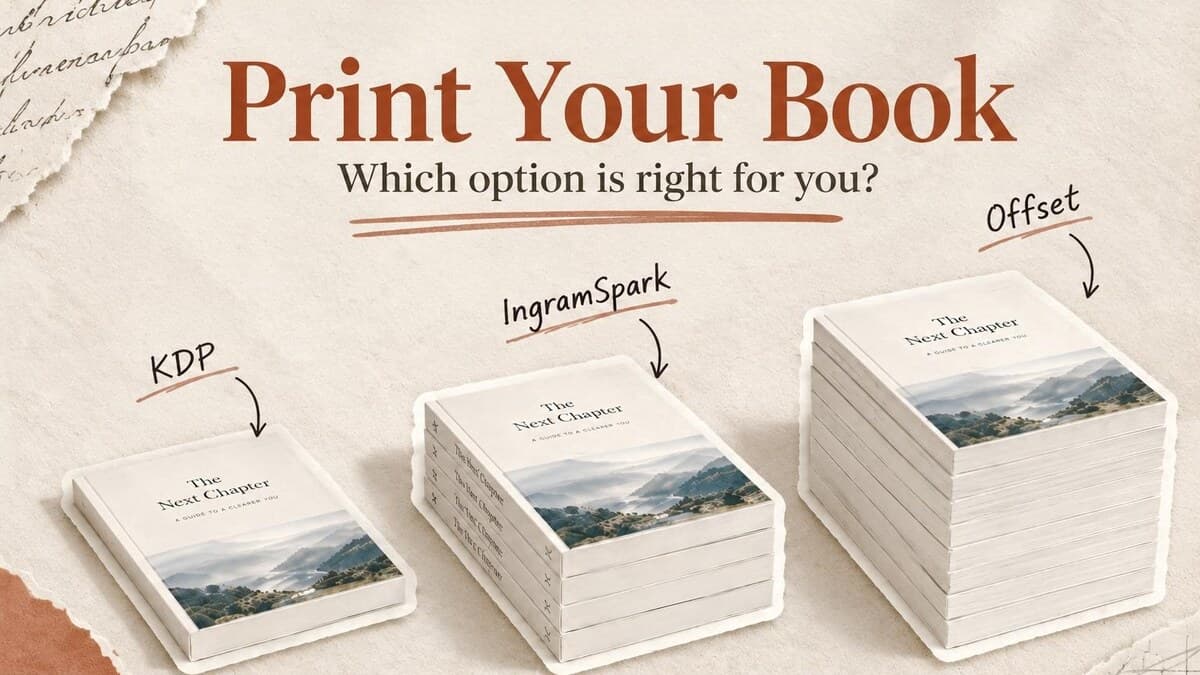 Book Printing Services Compared: KDP, IngramSpark, and Offset