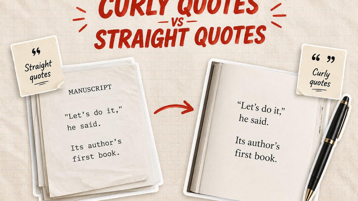 Curly Quotes vs Straight Quotes: Why Your Book Looks Self-Published