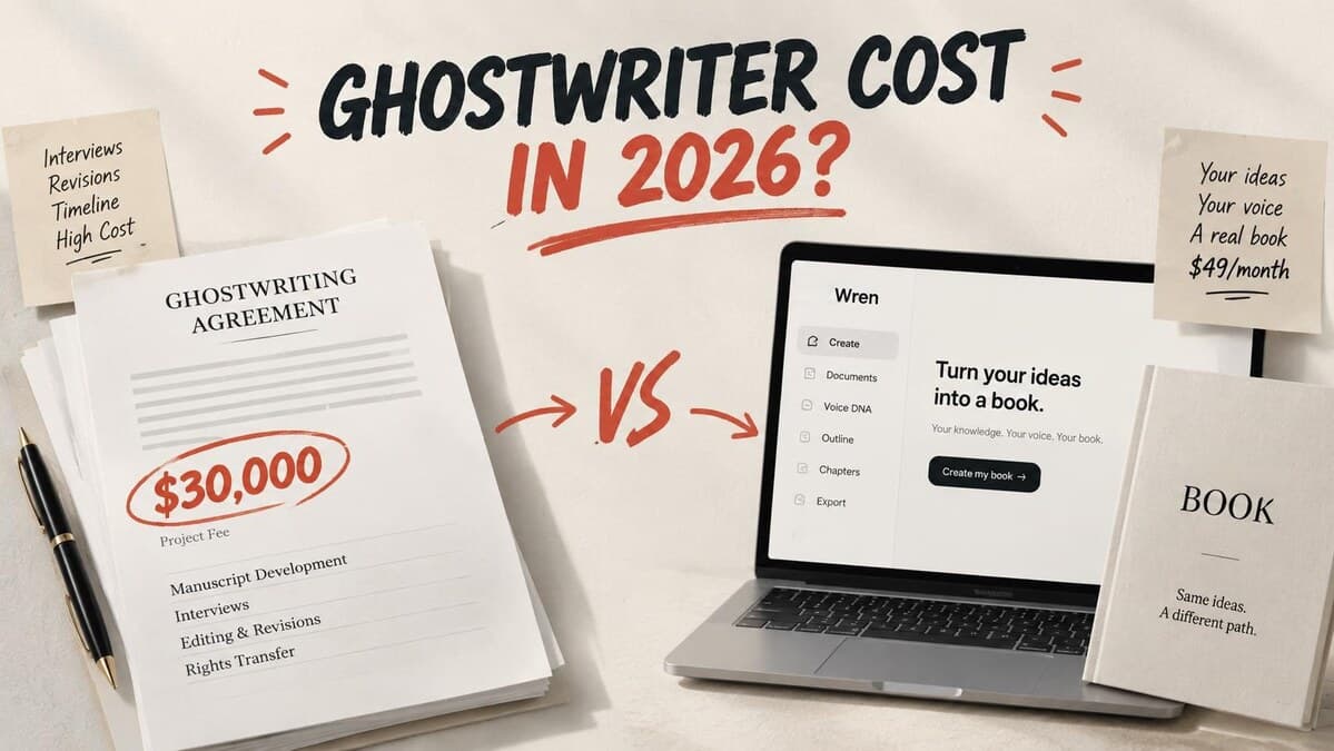 How Much Does a Ghostwriter Cost in 2026 (and the Math of the Alternatives)