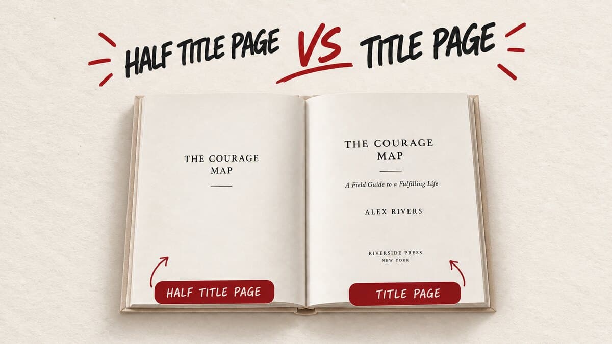 Title Page vs Half Title Page: What Each One Does
