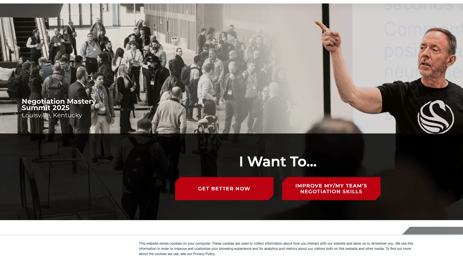 The Black Swan Group homepage with Chris Voss negotiation training and keynote speaking services